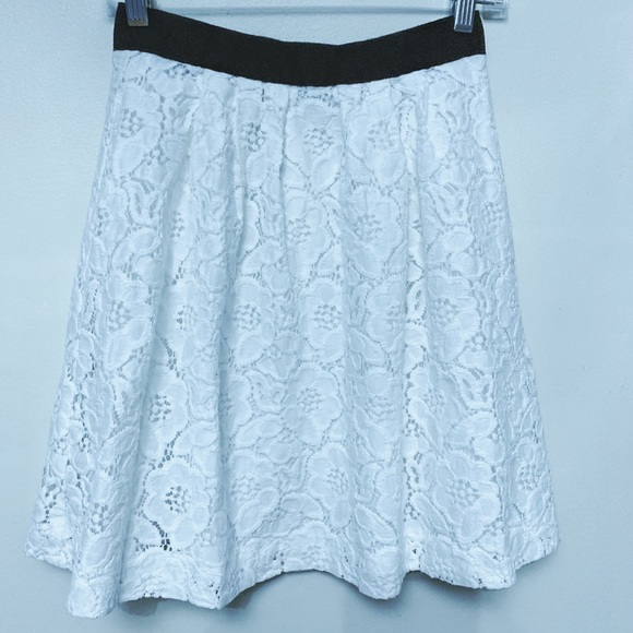 EUC Loft White Embroidered SkirtEUC - Picture 2 of 5